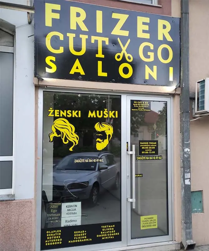 Frizerske usluge Cut & GO – Vojvode Radomira Putnika 33