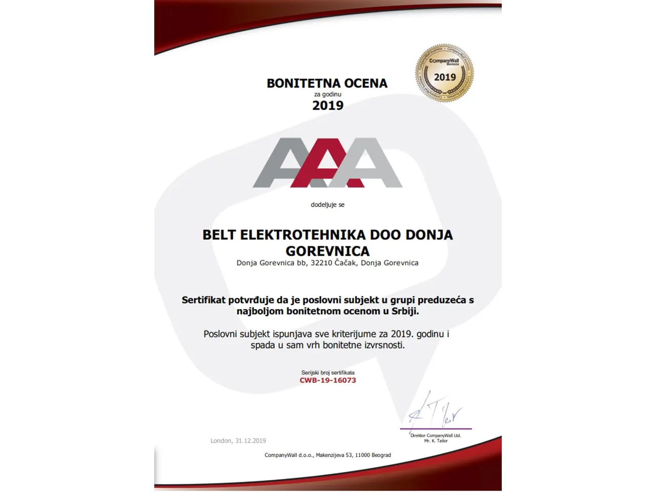 Majstori BELT ELEKTROTEHNIKA DOO